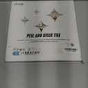 Art3d Backsplash Tile for Kitchen Peel and Stick, 10-Sheet Stick on Subway Tiles for Kitchem, Bathroom Back Splashes, 12"x12", Warm White with Black Grout