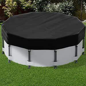 Shop Square 16 Ft Round Pool Cover with Fast Tightening Patented Ratchet, Solar Pool Covers for Above Ground Pools, One-Piece Tear Resistant Swimming Pool Cover Protector with Upgraded Ultimate Windproof