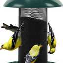 Finch Feeders for Outside, Finch Feeder for Nyjer/Thistle Seed, 2 lbs Seed Capacity (Green)