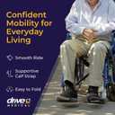 Drive Medical Blue Streak Lightweight Wheelchair, Footrests, 16" Seat