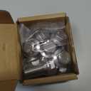 MewuDecor M10-1.5 x 25mm Flanged Hex Head Bolts Flange Hexagon Screws, Stainless Steel 18-8 (304), Plain Finish, DIN 6921, 10 PCS