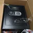 ToruKeep 2.4 Cu Ft Home Safe Box Fireproof Waterproof Digital Security Box Steel Construction with Electronic Keypad, Removable Shelf, Hidden Key Lock, LED Light for Document Money Jewelry Valuables