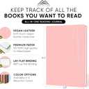 Reading Journal, Book Journal & Book Tracker - Best Gifts For Book Lovers & Gifts For Readers - 65 Book Reviews - A5, 5.8 x 8.3 - Pink - Productivity Store