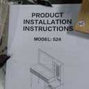 Chrangmay 47.24" Big Modern Vanity Desk with Mirror and Lights,Makeup Vanity Desk with 5 Drawers and Storage Shelves & Power Outlet,Dressing Table with Glass Top, Oak