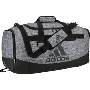 adidas Unisex Defender 4.0 Gym Duffel Bag for Men and Women (Medium (66L), Jersey Onix Grey/Black)