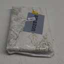 ANRODUO Vintage Linen Curtains Light Green Floral Patterned Sheer Curtains 84 Inches Long Light Filtering Farmhouse Country Style Drapes 2 Panels Rod Pocket Back Tab Curtains for Living Room Bedroom