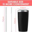 20oz Tumbler Vacuum Insulated Travel Mug with Lids, Stainless Steel Double Wall Bulk Cup for Home, Office, Outdoor Suitable for Vehicle Cup Holders(Set of 6, White)