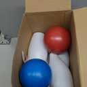 Kids Bowling Set - 10 White Plastic Pins & 2 Lightweight Bowling Balls - Family Fun Indoor & Outdoor Toddler Bowling Set Game for Boys & Girls, Educational & Active Play Toy, Birthday Gift Ages 3+