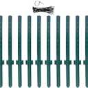 LADECH 4 Feet Sturdy Duty Metal Fence Post with 20 Zip Ties Garden U Posts for Fencing (4 Feet - Heavy - Set 10)