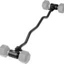 Dumbbell to Barbell Converter, Home Gym Weight Lifting Bar, 220LB Capacity