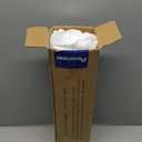 ACCURATEX Fluffy Pillow Cover, 100% Cotton Shell Filled with Down Alternative, Revive Old Flat Pillows, L Shaped Zipper Pillow Protector for Queen Size Pillow, Removable & Machine Washable (White)