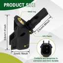 2 x ABS Wheel Speed Sensor Front Left or Right Replacement OEM #8M5T2B372AA 3M5T2B372AB 3M5T2B372BA, Car Front ABS Speed Sensor Compatible with Ford Focus C-Max Escape