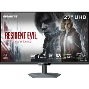 GIGABYTE - M27UP - 27" SS IPS Gaming Monitor - UHD 3840x2160-160Hz - 1ms GTG - AMD FreeSync Premium, G-SYNC Compatible - Dual Mode - Type C KVM - HDMI, DP, Type-C - Height and Tilt Adjustable -Black