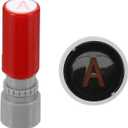 PATIKIL 7mm Letter Stamps, Character Alphabet, a Plastic Ink Stamp Self-Inking for Classroom Scrapbooking, Red