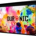 Duronic 102'' HD Home Theatre/Cinema/Office Projector Screen Widescreen Matte White Screen - Electric Motorised switch control, 102''