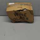 C CREST Wine Glasses Set of 8, 12oz, Lead-free, Clear, Durable Glassware