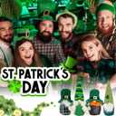 DraMosary St.Patrick's Day Gnome Plush Elf Decorations - 4PCS Handmade Green Irish Gnome Scandinavian Tomte Leprechaun for Home Decor/Table Ornament