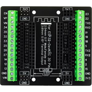 for ESP32 Breakout Board 30 Pins GPIO 1 into 3 Expansion Board 3.81mm 0.15" Terminal Blocks for ESP32 Module ESP-WROOM-32 ESP32-DevKitC