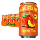 Halfday Tonic Peach Green Tea, Plant Based, 12 Fluid Ounces (Pack Of 12), BBD: 05-10-2028