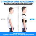Lexniush Posture Corrector for Kids Teenagers, Updated Adjustable Upper Back Posture Brace for Boys/Girls, Breathable Back Support Braces for Scoliosis, Hunchback, Pain Relief, Spine Corrector, Small