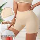 Tummy Control Shapewear Shorts for Women Under Dress Womens Compression Shorts Under Dress Shapewear (Beige, S)