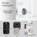 Yale Assure Lock 2 Deadbolt, Satin Nickel Keyed Smart Entry Door Lock with Z-Wave Connected Touchscreen Keypad for Code Entry and Remote Access, YRD420-ZW2-619