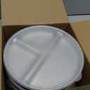 Elk and Friends Stainless Steel Divided Plates with Silicone Sleeve for Babies & Toddlers | Lids Included | Stay Put Suction | Dinner & Snack Plates | 4 Pack