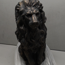 glitzhome Magnesium Oxide, Fibre Glass GH20387 Guardian Standing Lion Outdoor Statue, Bronze