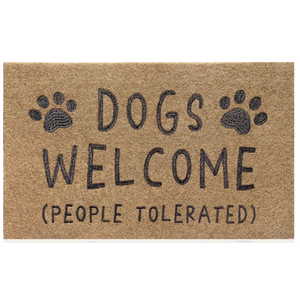 AAZZKANG Dog Doormat Funny Paw Mat Large 36"x24" with Non Slip Rubber Backing Easy to Clean Welcome Mats for Front Door,Patio,High Traffic Areas