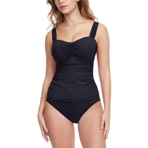 Profile by Gottex Women's Sweetheart Cup Sized Tankini Top Swimsuit, Tutti Frutti Black, 36E