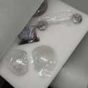 4 Light Modern Vanity Lights - Black & Gold Bathroom Lights Over Mirror, Globe Shade with E26 Base