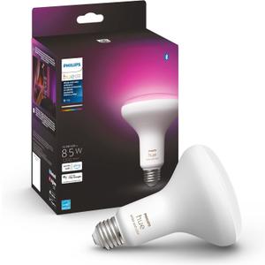 Philips Hue Smart 85W BR30 LED Bulb- White and Color Ambiance Color-Changing Light- 1 Pack- 1200LM- E26 - Indoor - Control with Hue App- Works with Alexa, Google Assistant and Apple Homekit