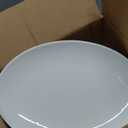 YALONG Serving Platter – 14 Inch Oval White Serving Platters, Large Porcelain Serving Platter Set for Party, Appetizers, Charcuterie, Sushi & Dessert, Microwave & Dishwasher Safe