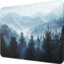 MROCO Mouse Pad [30% Larger] with Anti-Fray Stitched Edges, Premium-Textured Waterproof Surface, Non-Slip Rubber Base, Computer & Gaming Mouse Mat for Laptop, Office & Home, 8.5 x 11 in, Cloud Forest