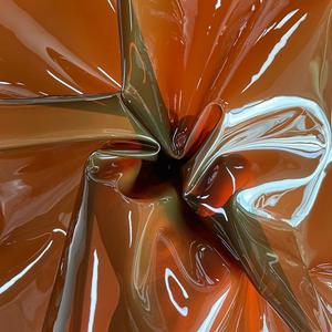 ONEART | 12 Gauge Brown Solid Clear TPU Waterproof Vinyl Fabric for Sewing Crafts and Home Decor, 54" Wide Sold by Separate Yard