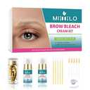 Brow Bleach Kit, Eyebrow Bleach, Brow Lightening Kit, Eyebrow Lightener, Gentle & Effective, Works for All Types, Creates You a Lighter & Natural Brow Color, 5 Applications