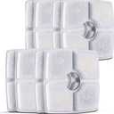 Cat Water Fountain Filters,8 Pack Replacement Filter Fit for Top Square 84oz/2.5L Cat Pet Fountain, 3 Filtration System