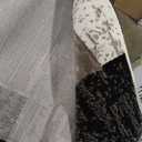 Superior Indoor Area Rug, Jute Backed, Modern Geometric Patchwork Floor Decor for Bedroom, Office, Living Room, Entryway, Hardwood Floors, Rockwood Collection, 8' x 10', Chocolate