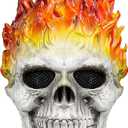 vickkt Halloween Ghost Mask Skull Face Horror Costume Skeleton Adult Latex Full Head Props