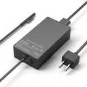 65W Surface Pro Charger Compatible with Microsoft Surface Laptop 2 3, Surface Pro X 9 8 7 6 5 4 3, Surface Go 2 Go 3, Surface Book 1 2 Microsoft Surface Charger Power Supply Adapter