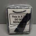 Silkfly 12 Pcs Wedding Paper Gift Bags with Handle 9x7x3.15'' Thank You Gifts Bags with Ribbon Bow Bridal Shower Gifts for Baby Shower Graduation Holiday Birthday Party Supplies (White, Black)