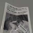 Uniro Trendy Newspaper Wall Art Prints, Vintage Black & White Newspaper Wall Decor Aesthetic Pictures, Retro Girly Dorm Room Decor, Funky Bathroom Wall Decor Disco Poster for Teen Girl Bedroom Apartment, Bar Cart Decor - Unframed