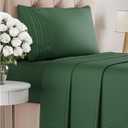 Twin Size 3 Piece Sheet Set - Comfy Breathable & Cooling Bed Sheets Set - Hotel Luxury Bedding for Women, Men, Kids, Teens, Boys & Girls - Deep Pockets, Soft, Wrinkle Free - Oeko-Tex - Emerald Green