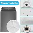 W10752283 Washplate With Center Cover Replacement for Whirlpool Washer Agitator Parts Replace WTW7000DW WTW5000DW1 WTW5000DW2 WTW8500DC WTW8500D WTW8500EC WTW6120HC W10834890 PS10064549 W10609476
