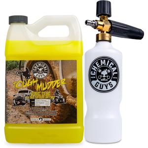Chemical Guys EQP339 TORQ Professional Foam Cannon & Tough Mudder Truck Wash, Off Road ATV Heavy Duty Soap, 128 fl oz (1 Gallson), Lemon Scent