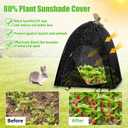 2 Pack Plant Shade Tent, Plant Shades for Outdoor Plants, UV Resisitant 80% Sunblock Shade for Plants Sun Protection, Plant Shade Cover for Flower Potted Plants (35x35x39Inch)