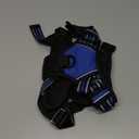 rabbitgoo Dog Harness Medium Sized, No Pull Pet Harness with 3 Buckles, Adjustable Soft Padded Vest with Control Handle, Walking Reflective Pet Vest for Medium Dogs, Blue, M