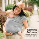 KeaBabies Baby Wrap Carrier - All in 1 Original Baby Carrier Newborn to Toddler Sling, Easy to Wear, Hands Free Bonding, Lightweight, Breathable Infant Wraps (Classic Gray)