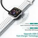 USB C Apple Watch Charger,[MFi Certified] iPhone Fast Magnetic iWatch Charger 6ft USB C Charging Cable Cord Long and Type C Wall Charger Block for Apple Watch Series 11/10/9/Ultra/8/7/SE/SE2/6/5/4/3/2