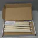 Homemory 12 Pcs Flameless Taper Candles with Remote Timer Dimmer, 11 inches Ivory Taper Candles Battery Operated, Plastic LED Candlesticks with Flickering Flame for Halloween Christmas Church Wedding